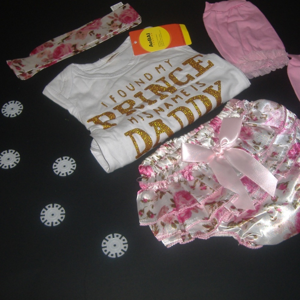 4Pc Newborn Baby Girl 2019 Summer Outfit🌸🌸🌸